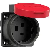 Pce Schutzkontaktsteckdose Schweizer Standard T25 16A IP55 (rot)