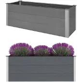 vidaXL Garten-Hochbeet WPC 150 x 50 x 54 cm Grau