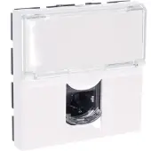 Legrand Multimedia-Steckdose Weiß - RJ 45 - 2 Module - Für Cat 6 Kabel - Mosaic -