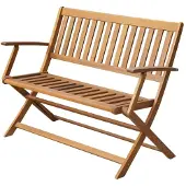 vidaXL Gartenbank 120 cm Massivholz Akazie