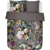 Essenza Fleur Taupe Bettwäsche 2p set 200x200+2 Kissenbezüge