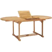 vidaXL Garten-Ausziehtisch 150-200x100x75 cm Massivholz Teak