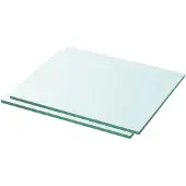 vidaXL Regalböden 2 Stk. Glas Transparent 30x20 cm