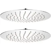 vidaXL Regenduschköpfe 2 Stk. Edelstahl Ø 25 cm