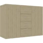 vidaXL Sideboard Sonoma-Eiche 88x30x65 cm Holzwerkstoff
