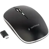 Gembird Silent wireless optical mouse - USB-C receivcer - Maus (Schwarz) MUSW-4BSC-01