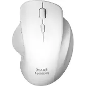Mars Gaming MMWERGOW, rechts, Mechanisch, RF Wireless, 3200 DPI, Weiß
