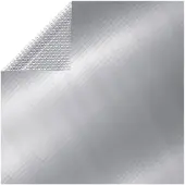 vidaXL Rechteckige Poolabdeckung 1000x600 cm PE Silbern