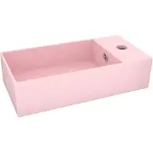vidaXL Badezimmer-Waschbecken mit Überlauf Keramik Matt Rosa