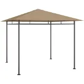 vidaXL Pavillon 3x3x2,7 m Taupe 180 g/m²