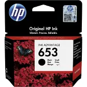 HP 653 Schwarz Original Advantage-Druckerpatrone, Standardertrag, Schwarz, Tinte auf Pigmentbasis, 6 ml, 1 Stück(e), 360 Seiten
