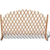vidaXL Spalierzaun Massivholz 180x100 cm