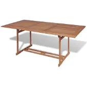 vidaXL Gartentish 180x90x75 cm Teak Massivholz