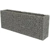 vidaXL Gabionen-hochbeet Aus Verzinktem Stahl 270x50x100 Cm