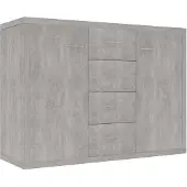 vidaXL Sideboard Betongrau 88x30x65 cm Holzwerkstoff