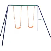 vidaXL Schaukelset mit 2 Sitzen Stahl