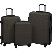 vidaXL Hartschalen-Trolley-Set 3 Stk. Anthrazit ABS