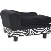 vidaXL Hundesofa Schwarz 57x34x36 cm Plüsch