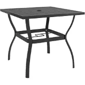 vidaXL Gartentisch Anthrazit 81,5x81,5x72 cm Stahl