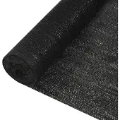 vidaXL Zaunblende Schwarz 2x50 m HDPE 195 g/m²