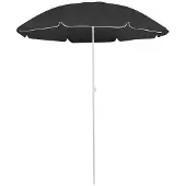 vidaXL Sonnenschirm mit Stahlmast Anthrazit 180 cm