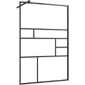 vidaXL Duschwand für Begehbare Dusche mit Klarem ESG Glas 115x195 cm
