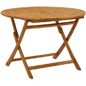 vidaXL Klappbarer Gartentisch 110 cm Massivholz Akazie