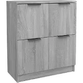 vidaXL Sideboard Grau Sonoma 60x30x70 cm Holzwerkstoff