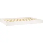 vidaXL Hundebett Weiß 101,5x74x9 cm Massivholz Kiefer