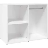 vidaXL Regal für Schminktisch Hochglanz-Weiß 80x40x65 cm Holzwerkstoff