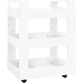 vidaXL Küchenwagen Weiß 60x45x80 cm Holzwerkstoff