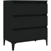 vidaXL Sideboard Schwarz 60x35x70 cm Holzwerkstoff