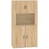vidaXL Highboard Sonoma-Eiche Holzwerkstoff