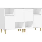 vidaXL Sideboards 2 Stk. Weiß 60x35x70 cm Holzwerkstoff
