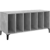 vidaXL Plattenschrank Betongrau 100x38x48 cm Holzwerkstoff