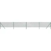 vidaXL Maschendrahtzaun Grün 0,8x10 m