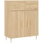 vidaXL Sideboard Sonoma-Eiche 69,5x34x90 cm Holzwerkstoff