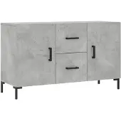 vidaXL Sideboard Betongrau 100x36x60 cm Holzwerkstoff