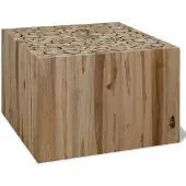 vidaXL Couchtisch Teakholz 50x50x35 cm