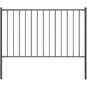 vidaXL Zaunelement Woerden mit Pfosten Stahl 1,7 x 1,25 m Anthrazit