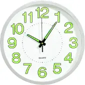 vidaXL Leuchtende Wanduhr Weiß 30 cm