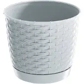 Prosperplast - RATOLLA ROUND 2,8L Blumentopf - 19x19x16,5cm in Weiß farbe