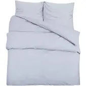 vidaXL Bettwäsche-Set Grau 135x200 cm Baumwolle