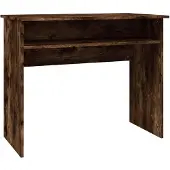 vidaXL Schreibtisch Räuchereiche 90x50x74 cm Holzwerkstoff
