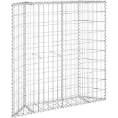 vidaXL Gabionen-Hochbeet Trapezform Verzinkter Stahl 100x20x100 cm