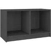 vidaXL TV-Schrank Grau 70x33x42 cm Massivholz Kiefer