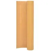 vidaXL Gartenzaun Doppelseitig 110x500 cm Gelb
