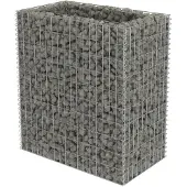 vidaXL Gabionen-hochbeet Aus Verzinktem Stahl 90x50x100 Cm