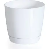 Prosperplast Flowerpot Coubi Round P 24x24x22 Cm Weiß
