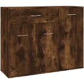 vidaXL Sideboard Räuchereiche 88x30x70 cm Holzwerkstoff